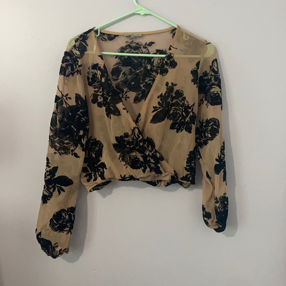 Charolette Russe sheer top